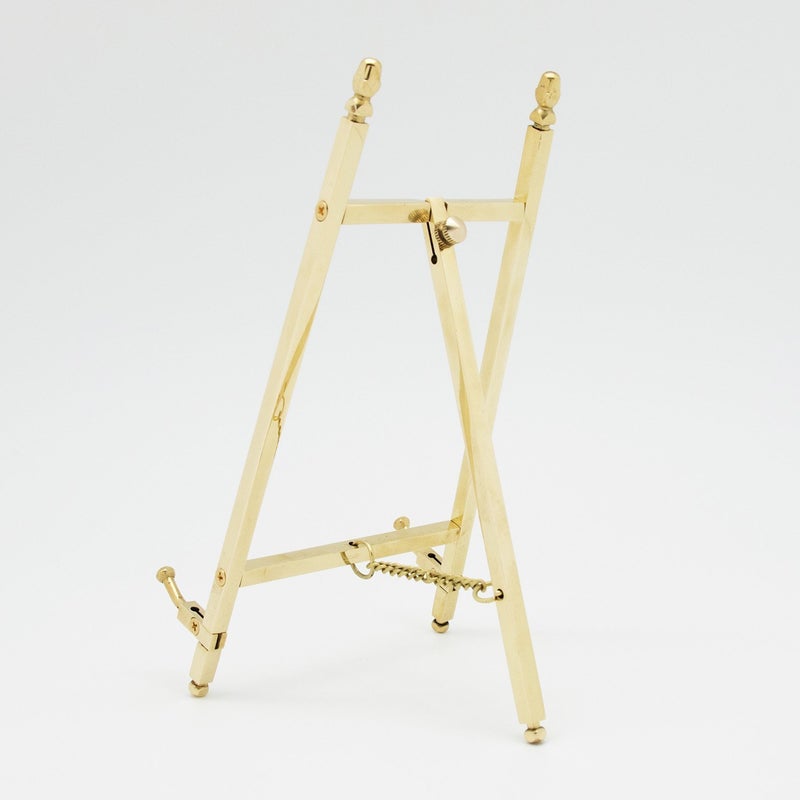 malleable TOPNIKE Table Top Easel, Art Display Easels, Brass Plate Stands for Display, 6 Inch, 150MM - Image 2